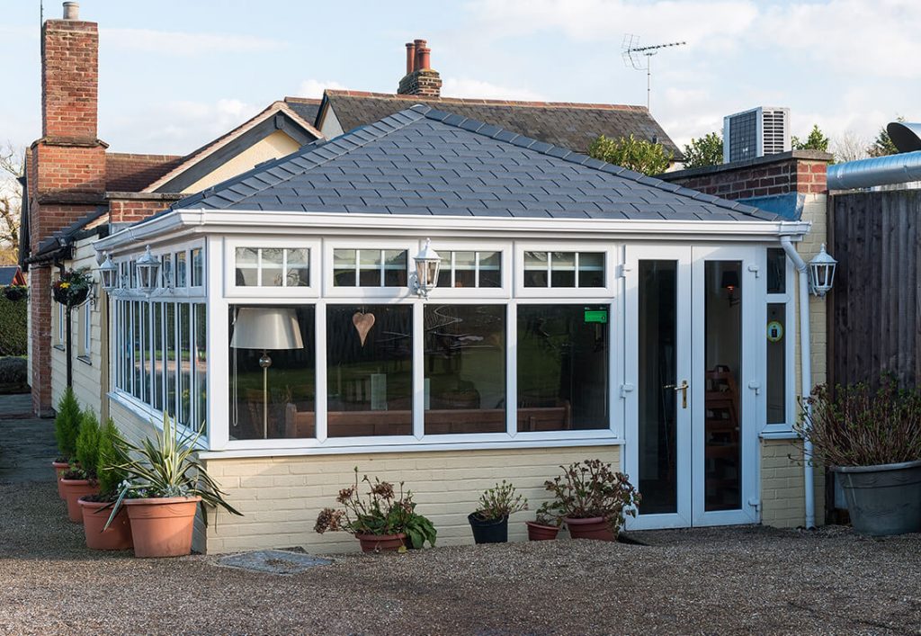Large tiled conservatory roof