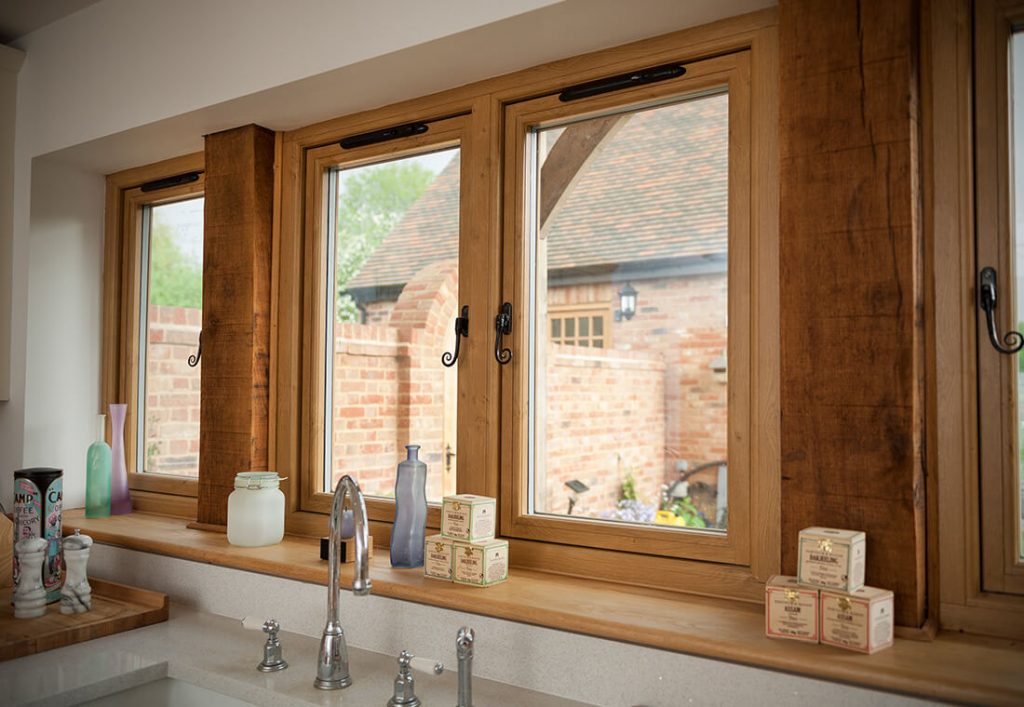 Oak effect Residence 9 window interior view