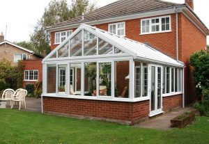 White uPVC Gable conservatory