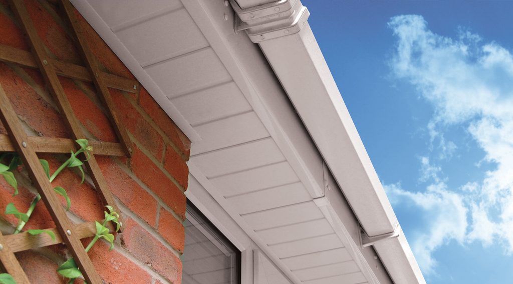 White uPVC fascias and guttering