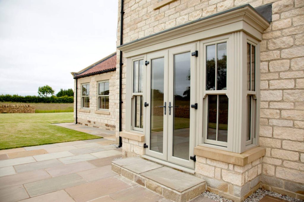 uPVC french door and porch