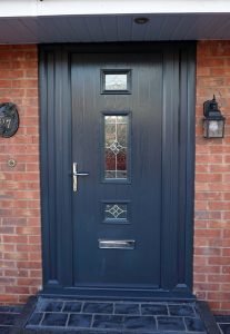 Anthracite grey composite front door