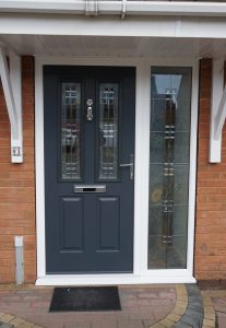 grey composite entrance door