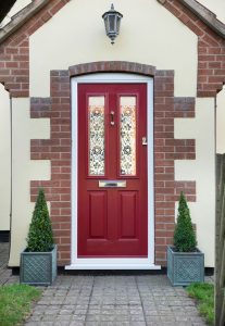 red composite door