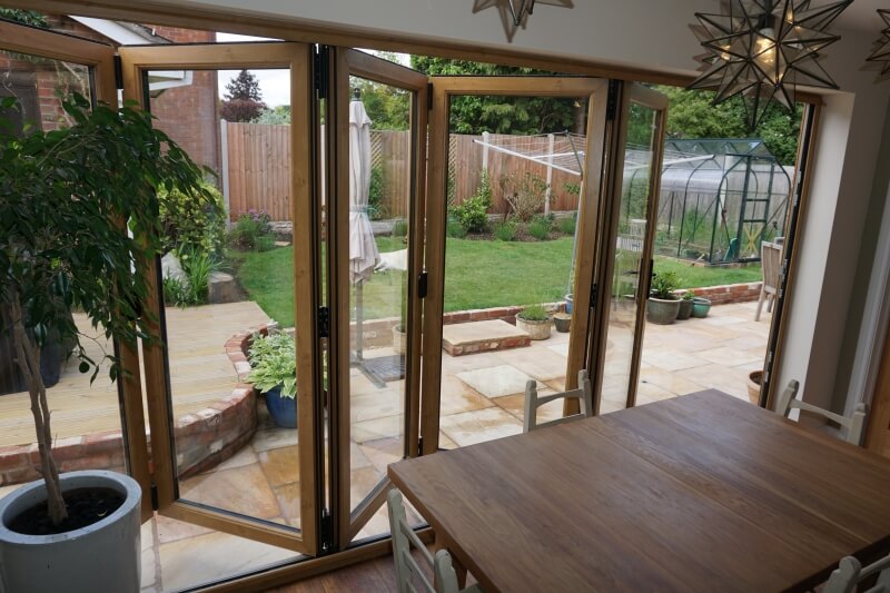 Irish Oak uPVC bifold doors