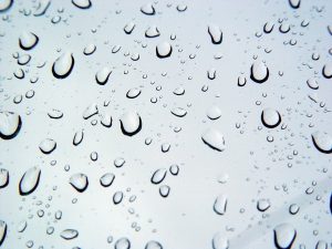 water droplets on the window