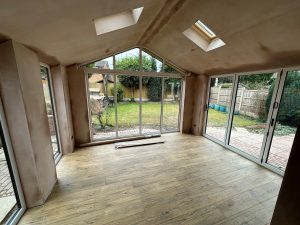 internal view of conservatory installation