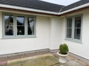 newly-installed residence 9 windows with small shrub